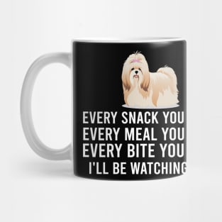 Heartwarming Woofs Cute Tees I'll Be Watching You Shih Tzus Mug